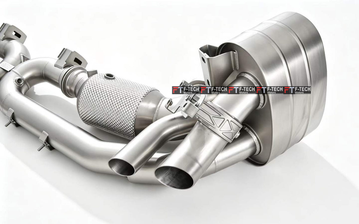 Catted Catback Exhaust System For Porsche 911 992.2 Turbo S 2024+