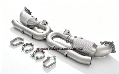 Catted Catback Exhaust System For Porsche 911 992.2 Turbo S 2024+