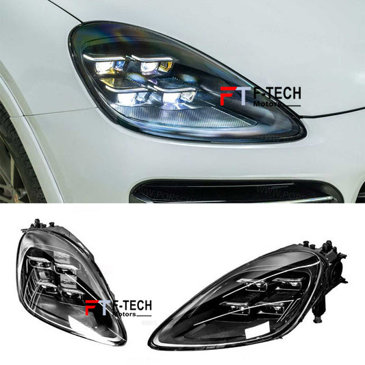 Matrix LED Headlights 2024 Look For Porsche Cayenne 9Y0.1 2018 - 2023