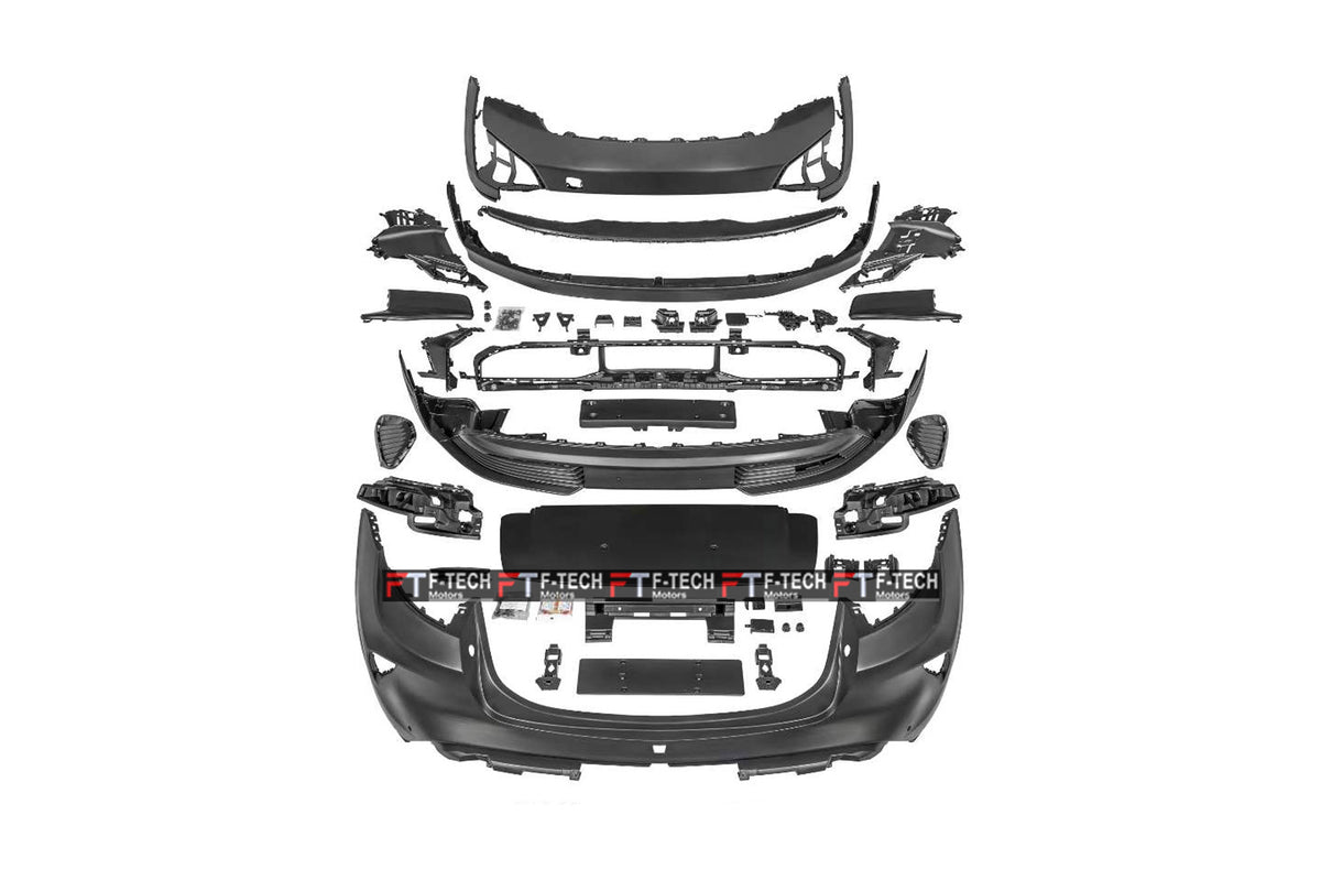 For Porsche Taycan 4 4S GTS 9J1.1 2019 - 2023 Upgrade Turbo GT Body Kit
