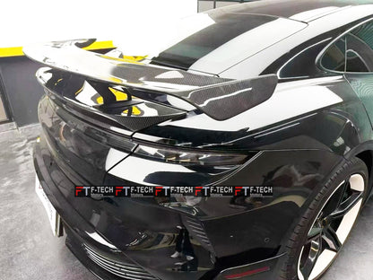 Dry Carbon Rear Wing Spoiler Base For Porsche Taycan Turbo S 2025+