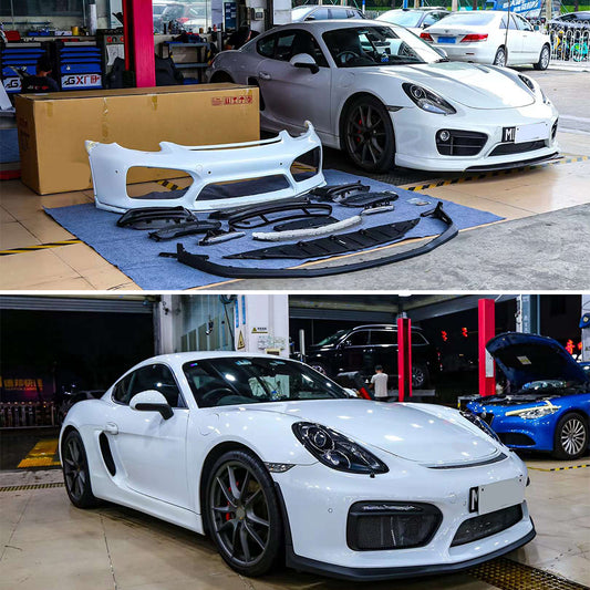 Porsche 718 Cayman 981 2013-2016 Upgrade Conversion GT4 Body Kit