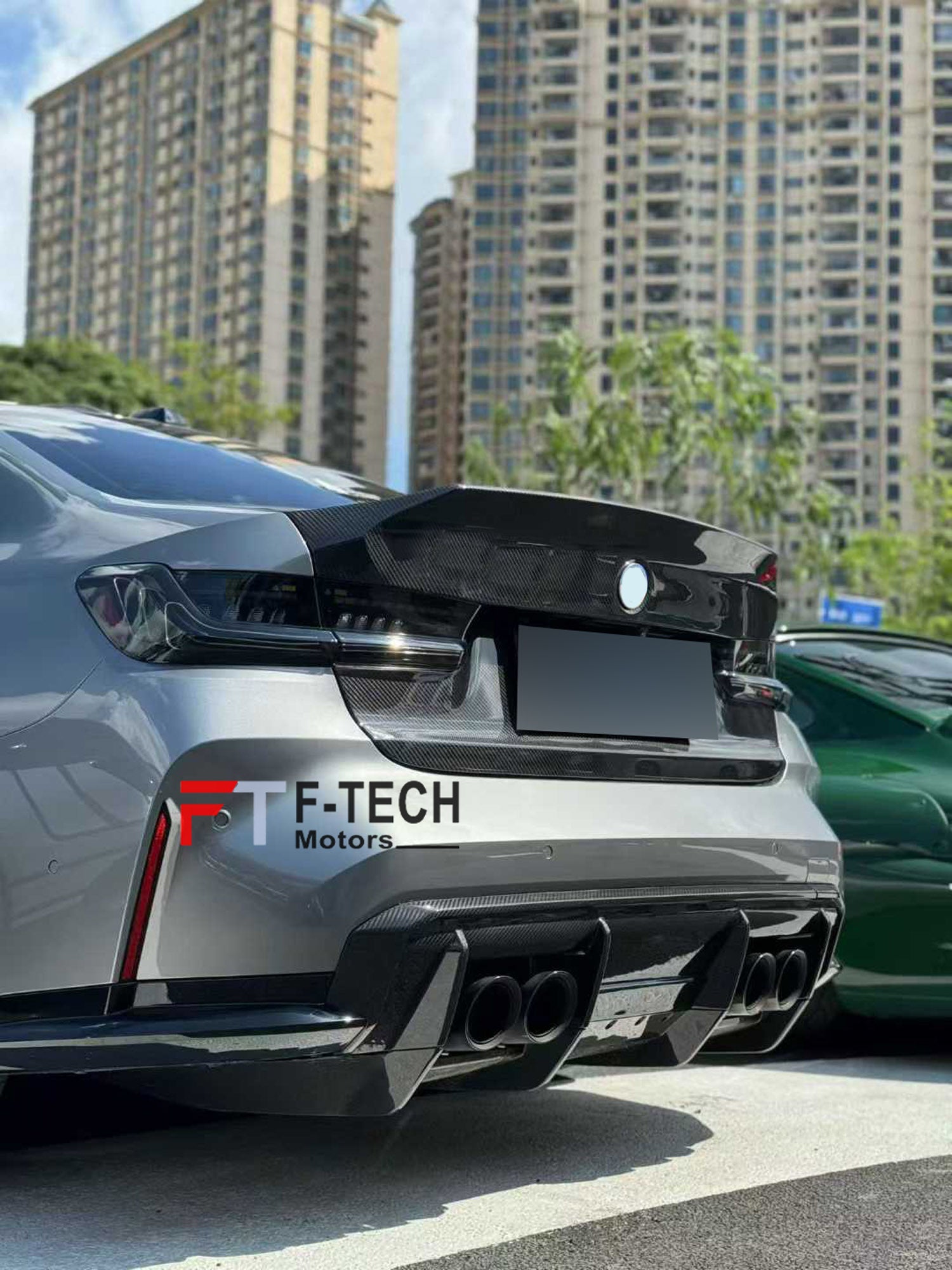 Dry Carbon Fiber Rear Diffuser For BMW M3 G80 M4 G82 2020 - 2024