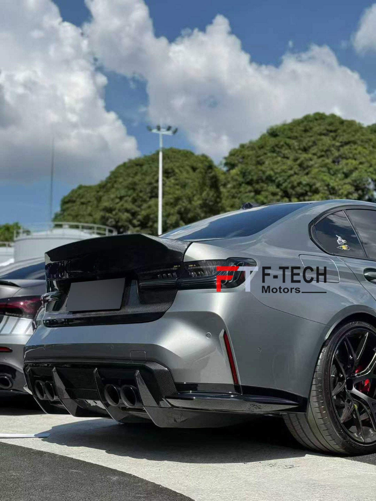 Dry Carbon Fiber Rear Diffuser For BMW M3 G80 M4 G82 2020 - 2024