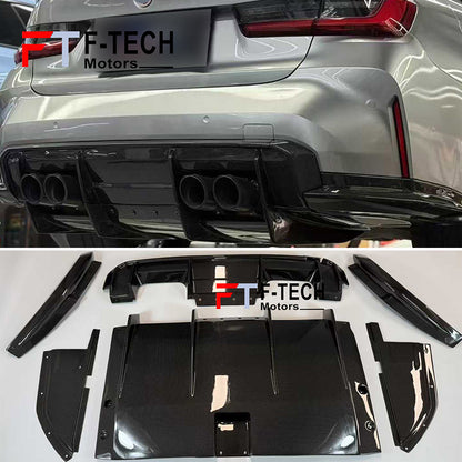 Dry Carbon Rear Diffuser For BMW G80 M3 G82 M4 2020 - 2024