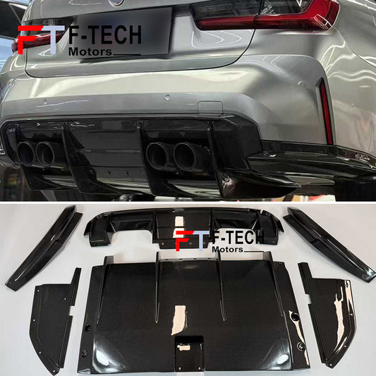 Dry Carbon Rear Diffuser For BMW G80 M3 G82 M4 2020 - 2024