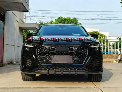 Сarbon Fiber Front Lip Spoiler Chin For Audi RS Q8 2020 - 2024 RSpyder