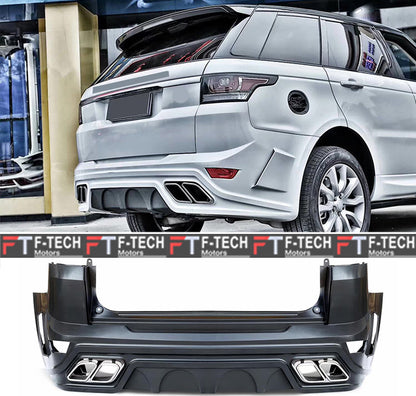 Rear Bumper Assembly For Range Rover Sport L494 2014 - 2017 Diffuser Tips