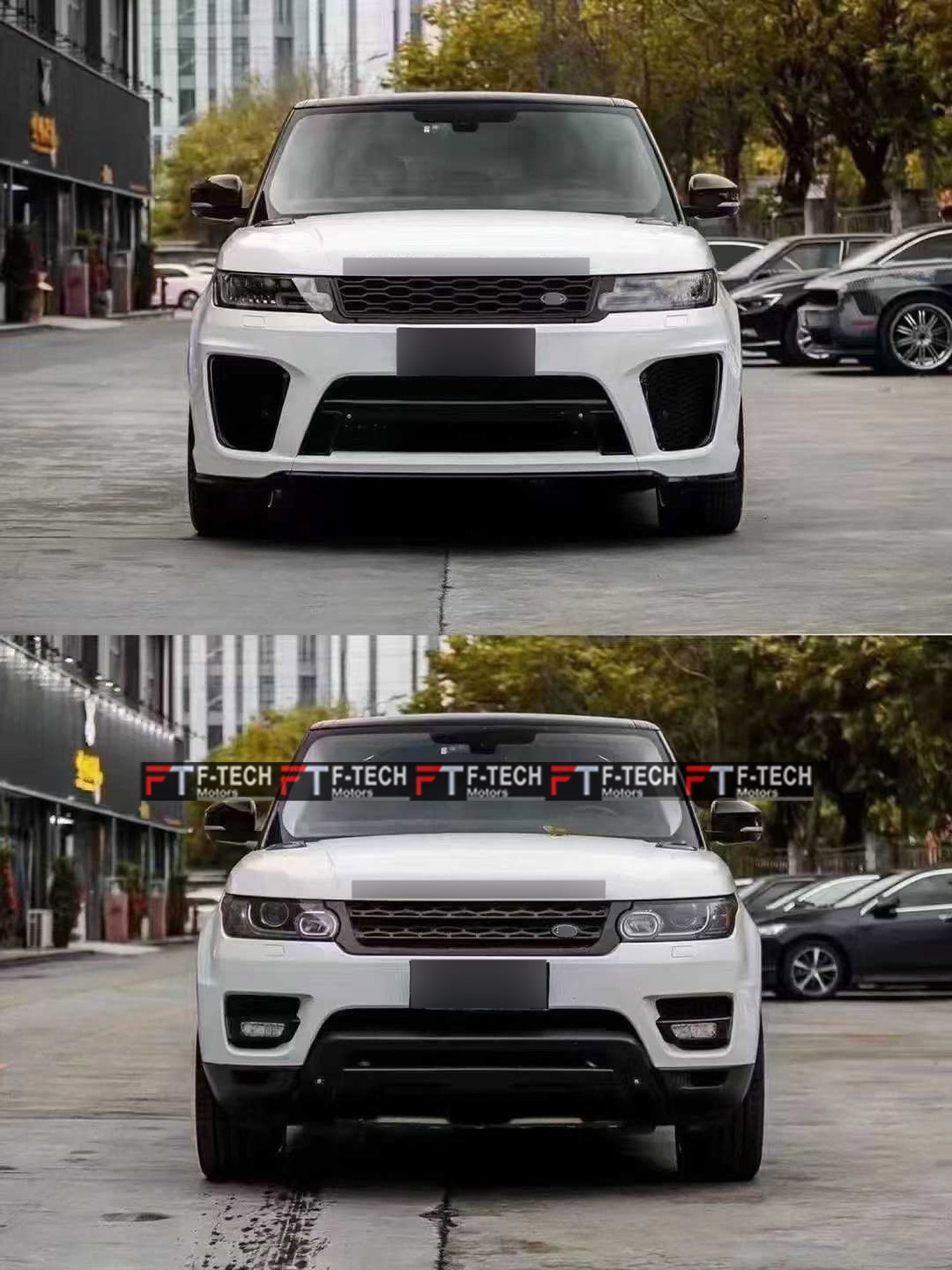 For Range Rover Sport L494 2014 - 2017 Upgrade To 2018 - 2022 SVR Style Body Kit