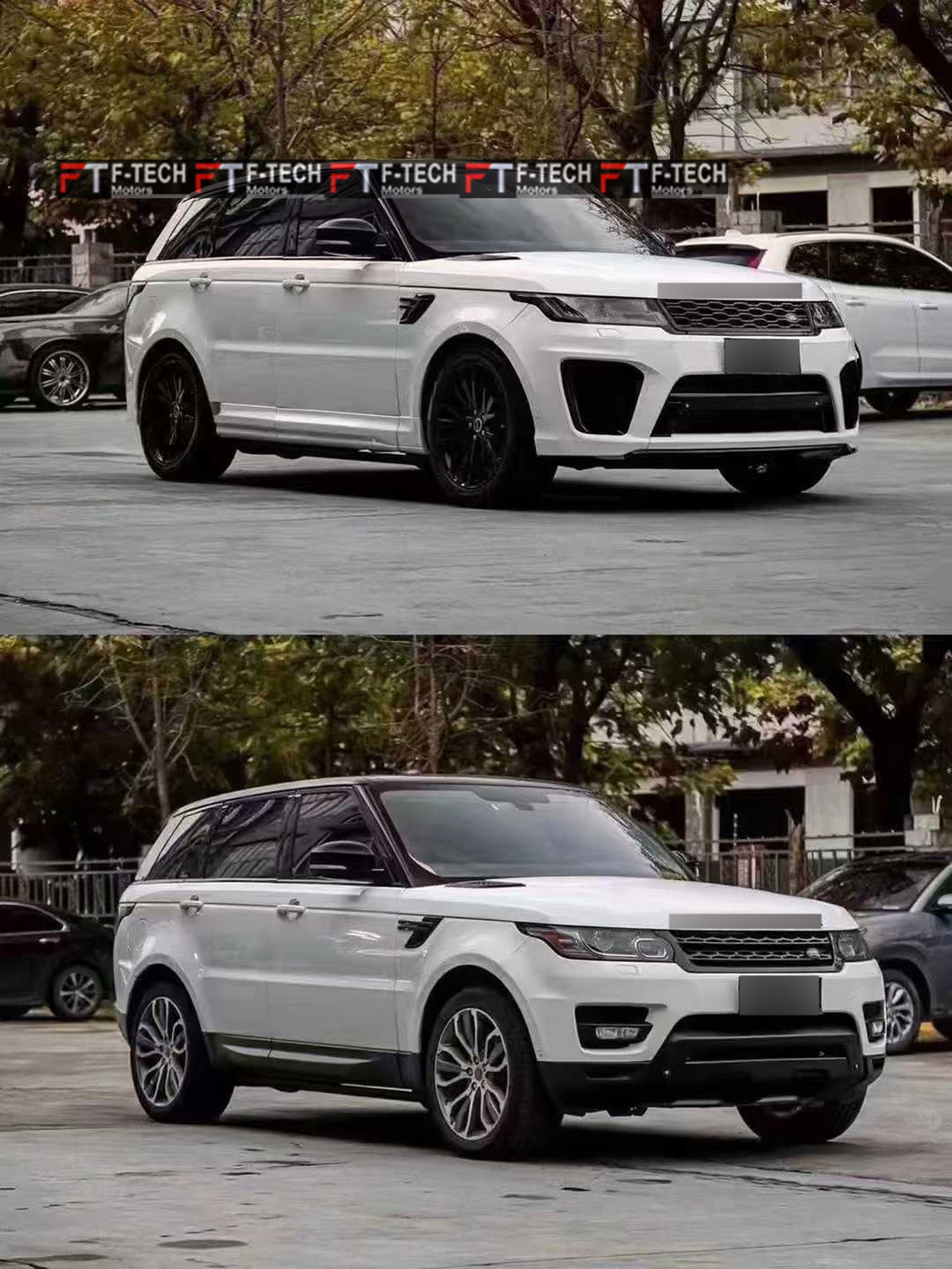 For Range Rover Sport L494 2014 - 2017 Upgrade To 2018 - 2022 SVR Style Body Kit