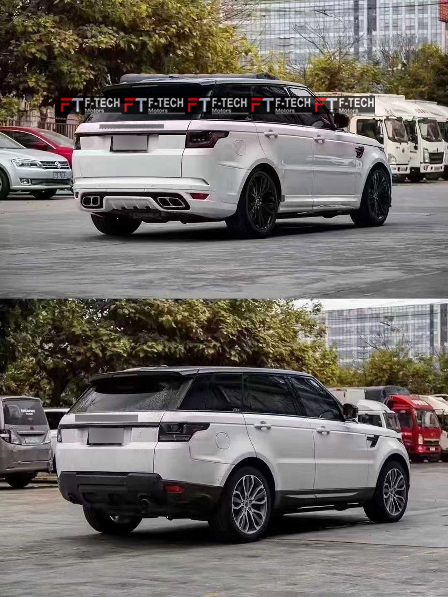 For Range Rover Sport L494 2014 - 2017 Upgrade To 2018 - 2022 SVR Style Body Kit