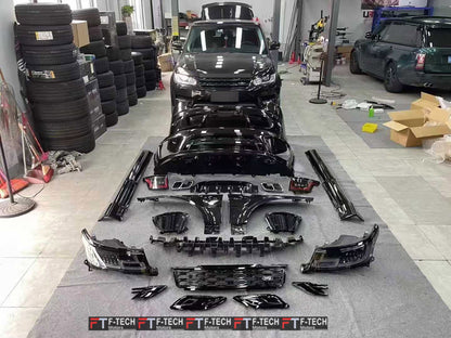 For Range Rover Sport L494 2014 - 2017 Upgrade To 2018 - 2022 SVR Style Body Kit