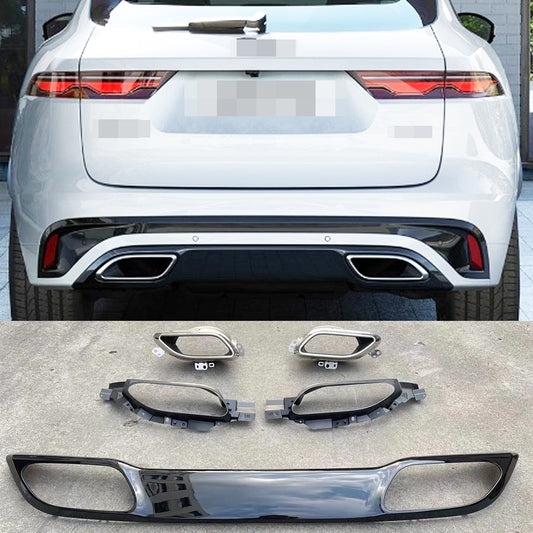 Rear diffuser with tips kit for Jaguar F Space 2021+