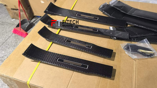 Carbon Door Sills Illuminated For Rolls Royce Cullinan 2018+ Black Badge