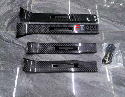Carbon Door Sills Illuminated For Rolls Royce Cullinan 2018+ Black Badge