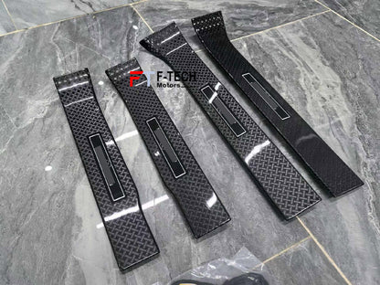 Carbon Door Sills Illuminated For Rolls Royce Cullinan 2018+ Black Badge