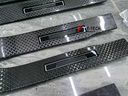 Carbon Door Sills Illuminated For Rolls Royce Cullinan 2018+ Black Badge