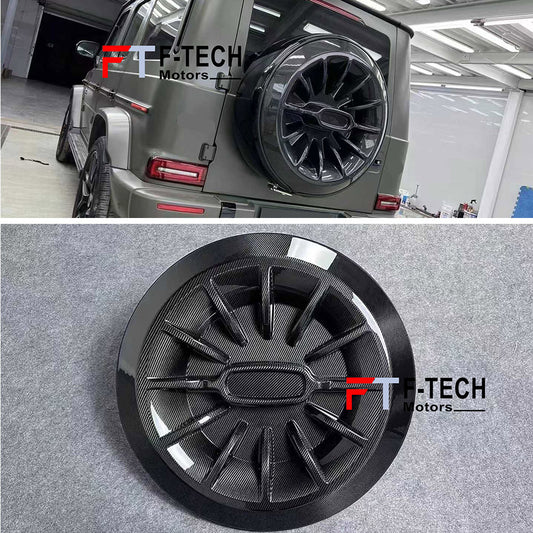 Dry Carbon Spare Wheel Cover For Mercedes Benz G Class W463A W464 G63 AMG 2019 - 2023