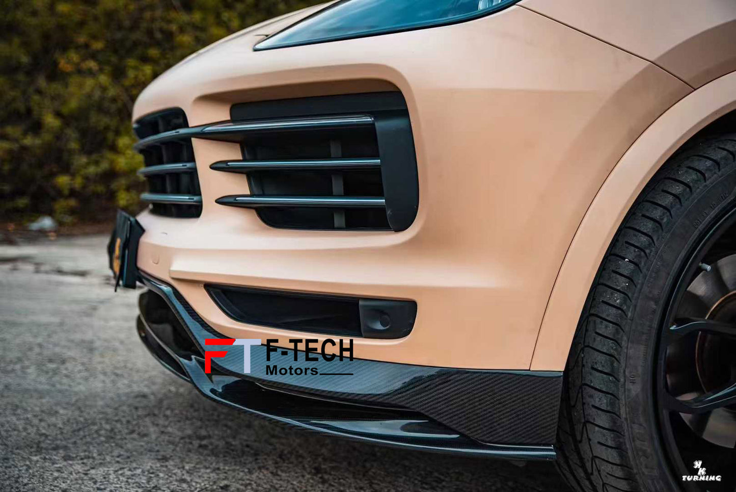 Dry Carbon Front Lip & Rear Diffuser For Porsche Cayenne 9Y0 2017 - 2023
