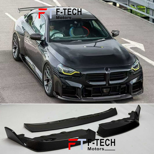 Carbon Fiber Front Lip Spoiler For BMW M2 G87 Competition 2023+ TR Style
