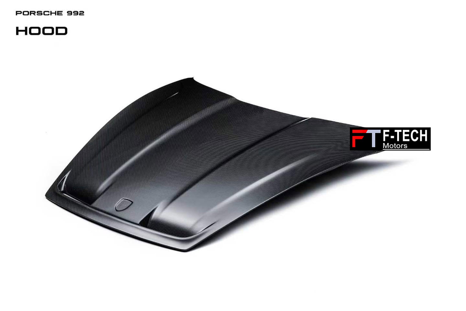 Dry Carbon Fiber Hood Bonnet For Porsche 911 992.1 Carrera S 4S 2019 - 2024 Techart
