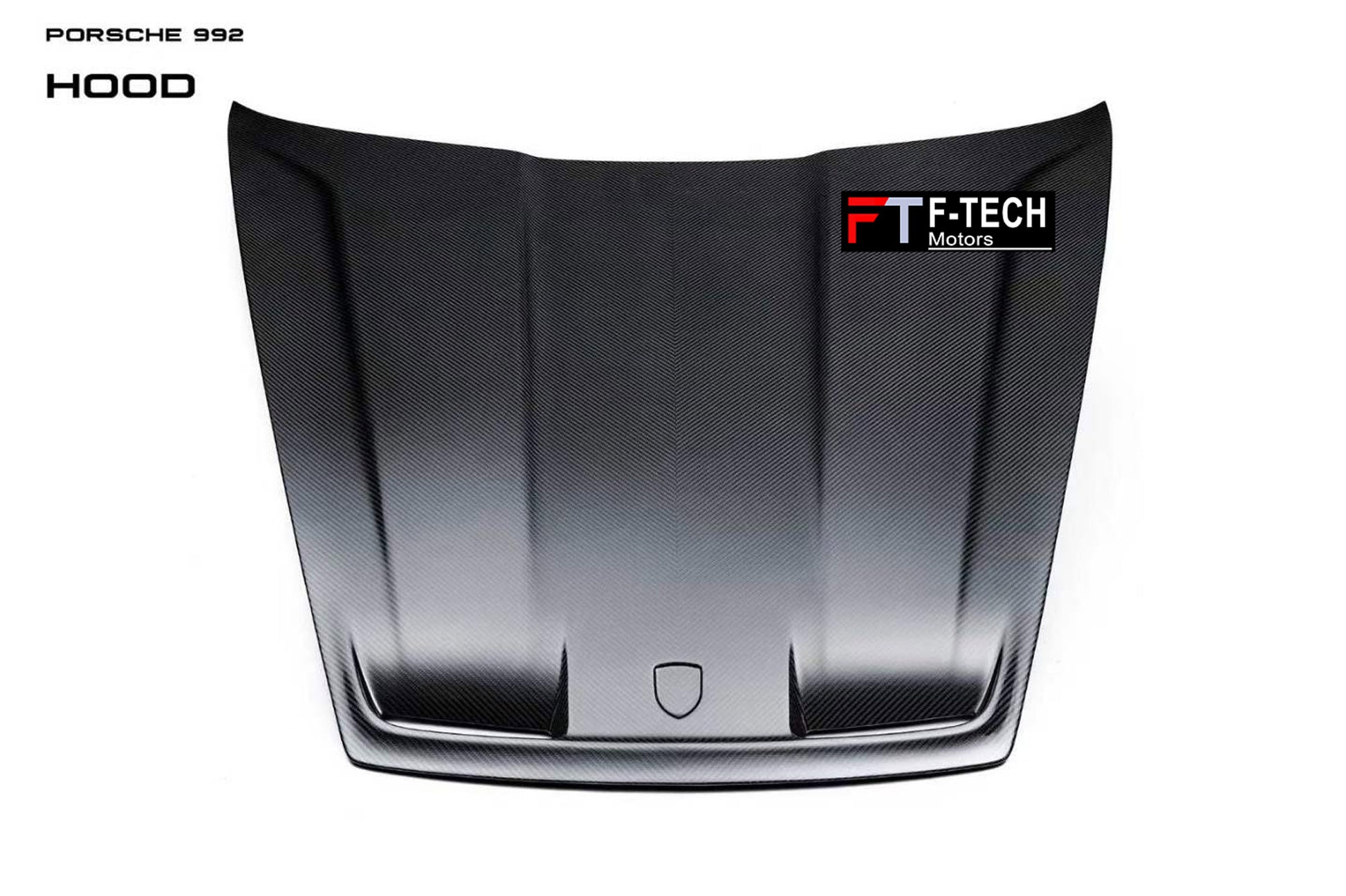 Dry Carbon Fiber Hood Bonnet For Porsche 911 992.1 Carrera S 4S 2019 - 2024 Techart