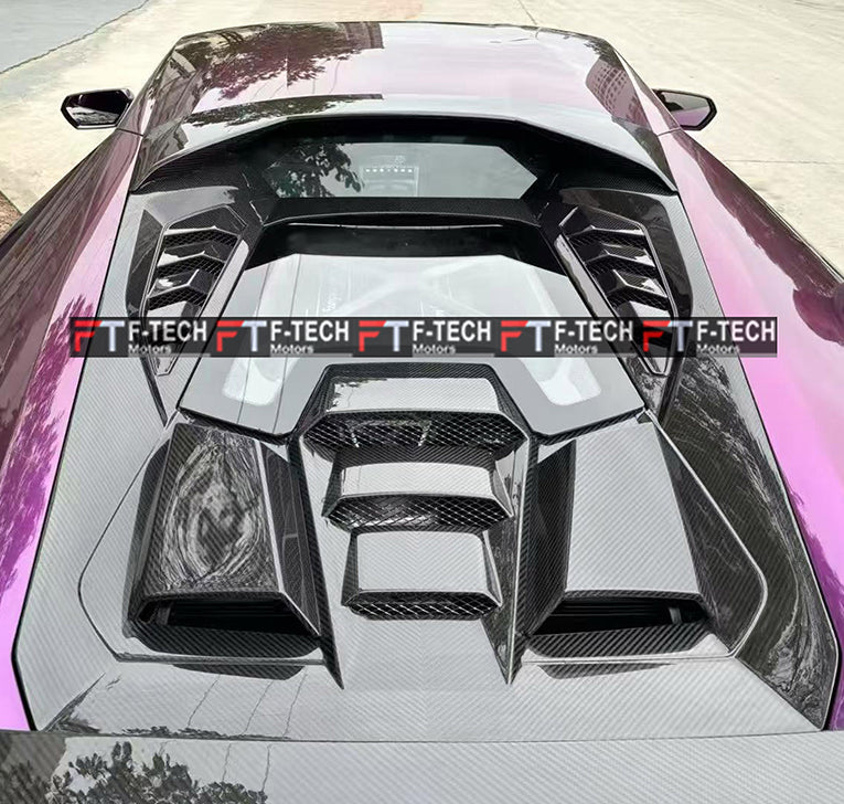 Dry Carbon Rear Engine Lid For Lamborghini Huracan LP610 LP580 EVO 2015 - 2026