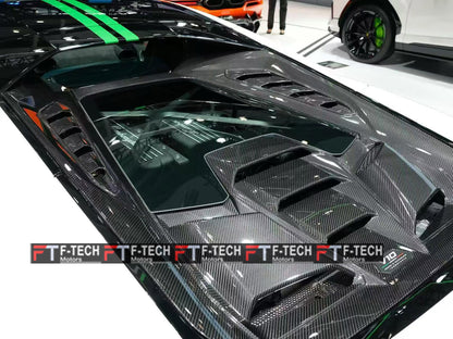 Dry Carbon Rear Engine Lid For Lamborghini Huracan LP610 LP580 EVO 2015 - 2026