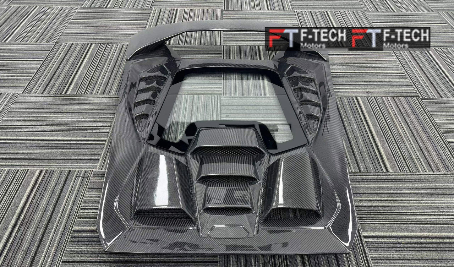 Dry Carbon Rear Engine Lid Cover For Lamborghini Huracan LP610 LP580 EVO 2015 - 2026 Tecnica