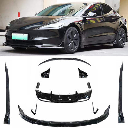 Gloss black body kit for Tesla 3 2023+