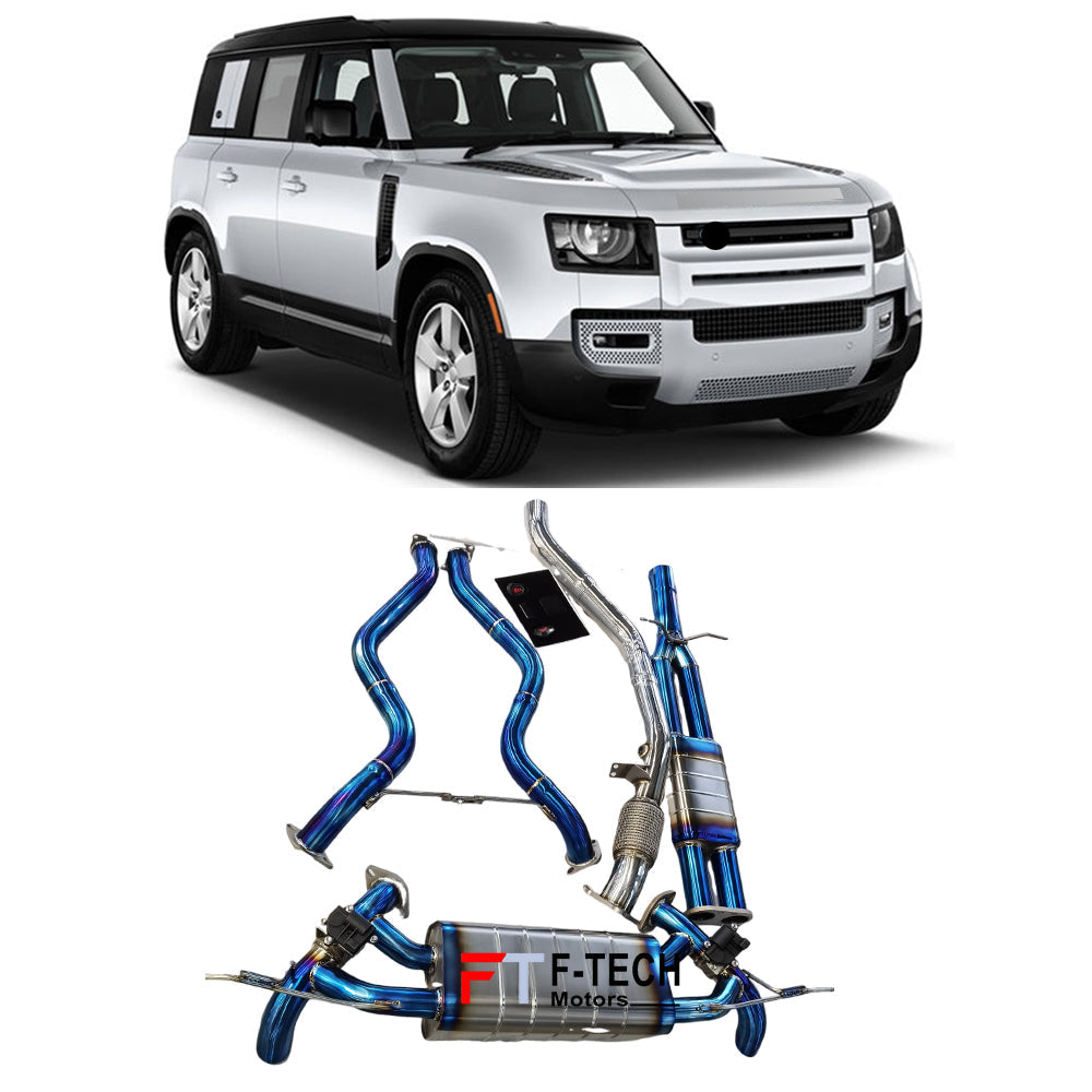 F Tech Motors Titanium Exhaust System for Land Rover Defender 110 L663 2020+