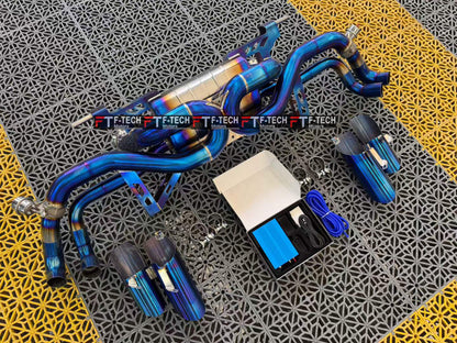 Titanium X Pipe Exhaust System For Lamborghini Huracan LP610 2014 - 2019