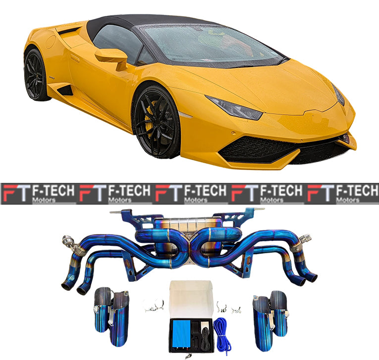 Titanium X Pipe Exhaust System For Lamborghini Huracan LP610 2014 - 2019