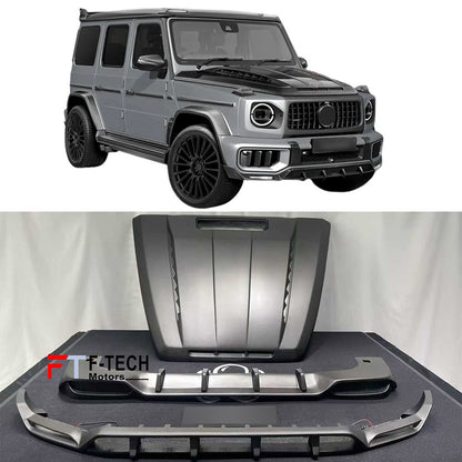 Dry Carbon Fiber Kit For Mercedes Benz G Class W465 G63 AMG 2025+ Hood Front Lip Rear Diffuser Top Car Design