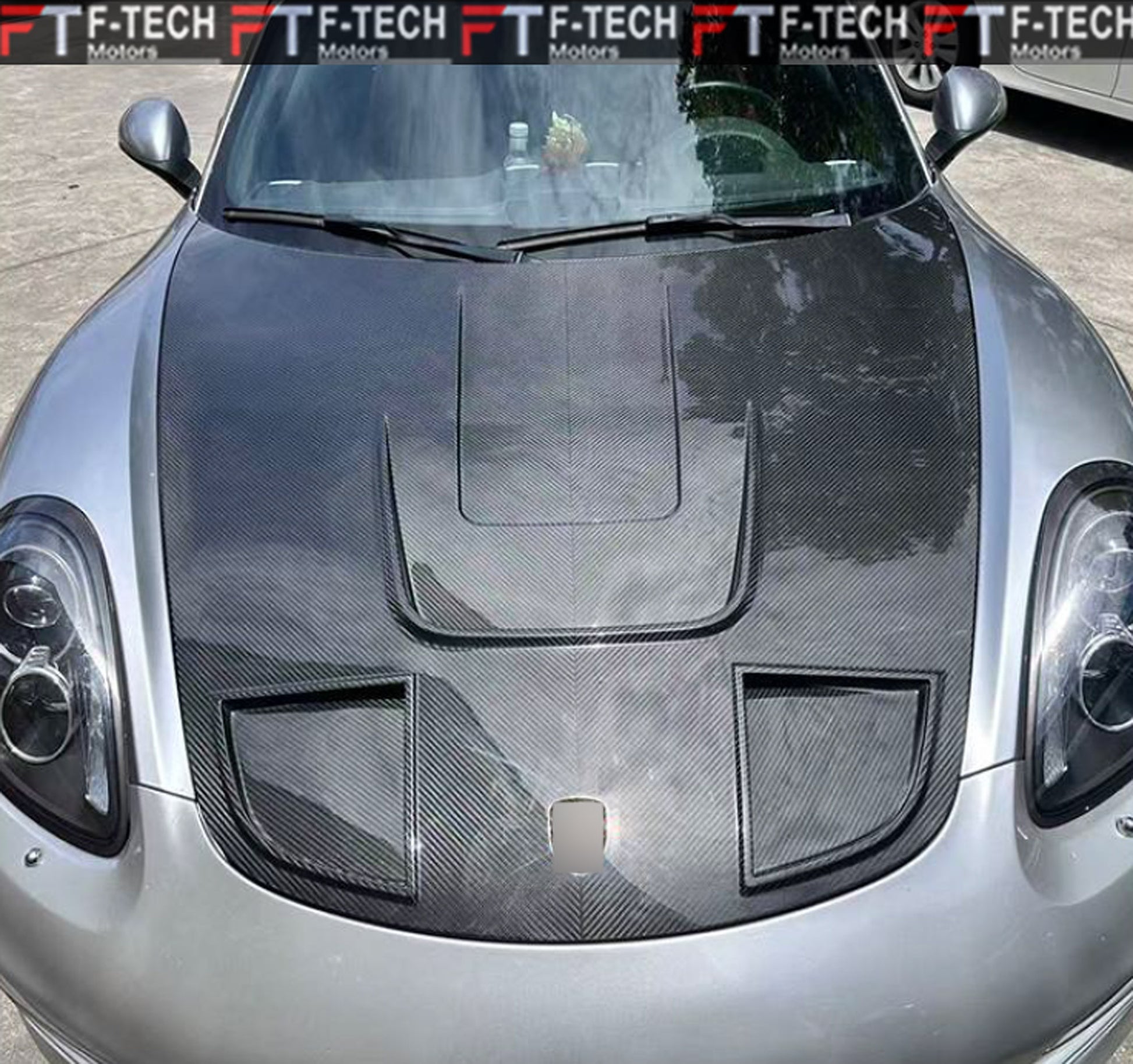 Porsche 718 Cayman Boxster 981 982 Dry Carbon Fiber Track Style Hood Bonnet (2013-2025)