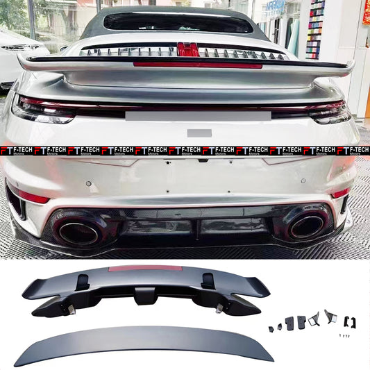 Turbo Style Rear Wing Spoiler For Porsche 911 992.1 Carrera S Cabrio 2019 - 2023