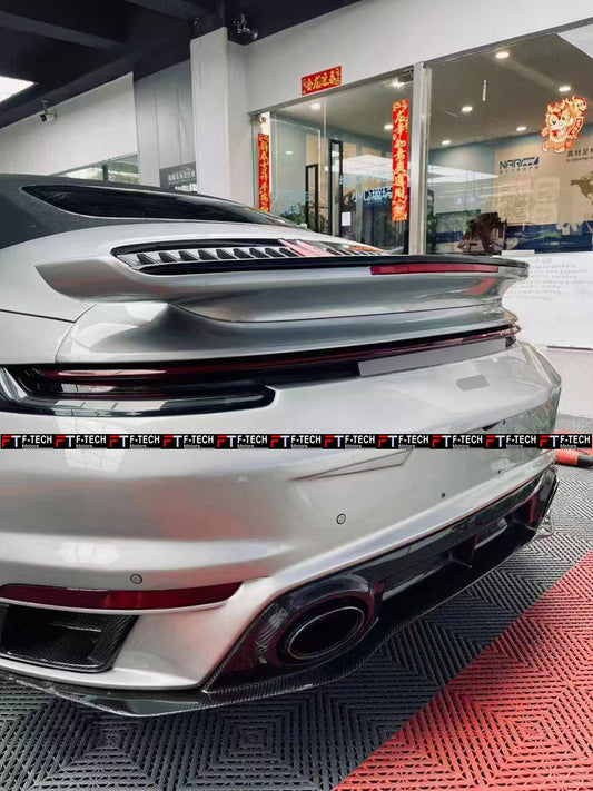 Carbon Fiber Turbo S Style Rear Wing Spoiler For Porsche 911 992.1 Carrera S Cabrio 2019 - 2023