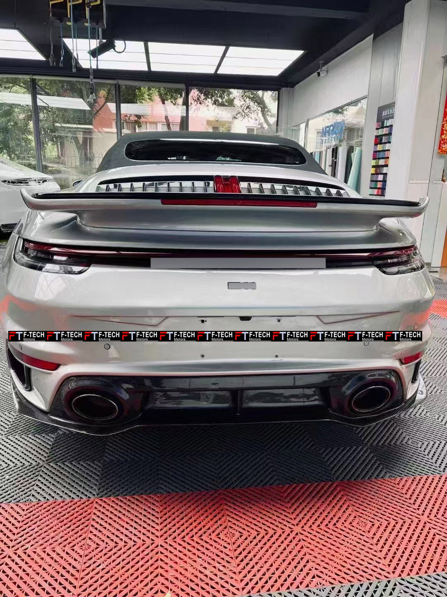 Carbon Fiber Turbo S Style Rear Wing Spoiler For Porsche 911 992.1 Carrera S Cabrio 2019 - 2023
