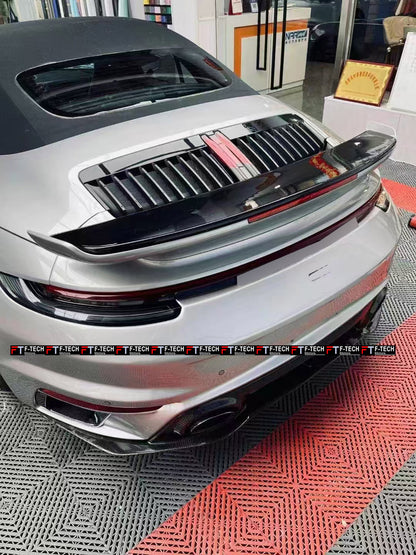 Turbo Style Rear Wing Spoiler For Porsche 911 992.1 Carrera S Cabrio 2019 - 2023