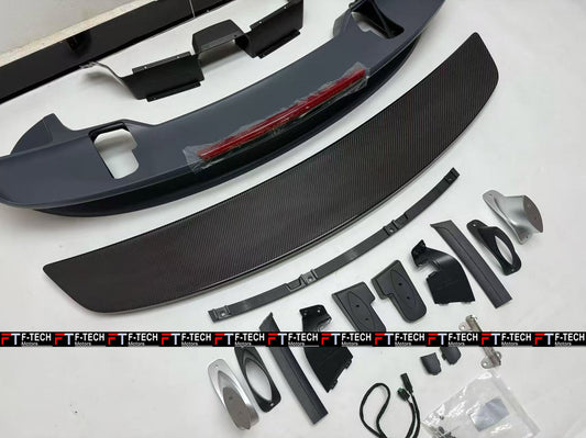 Carbon Fiber Turbo S Style Rear Wing Spoiler For Porsche 911 992.1 Carrera S Cabrio 2019 - 2023