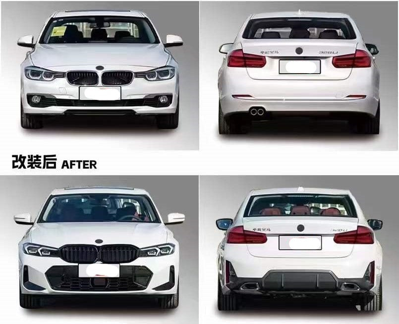 Upgrade Body Kit For BMW F30 2013 - 2019 To New 2023+ M Tech