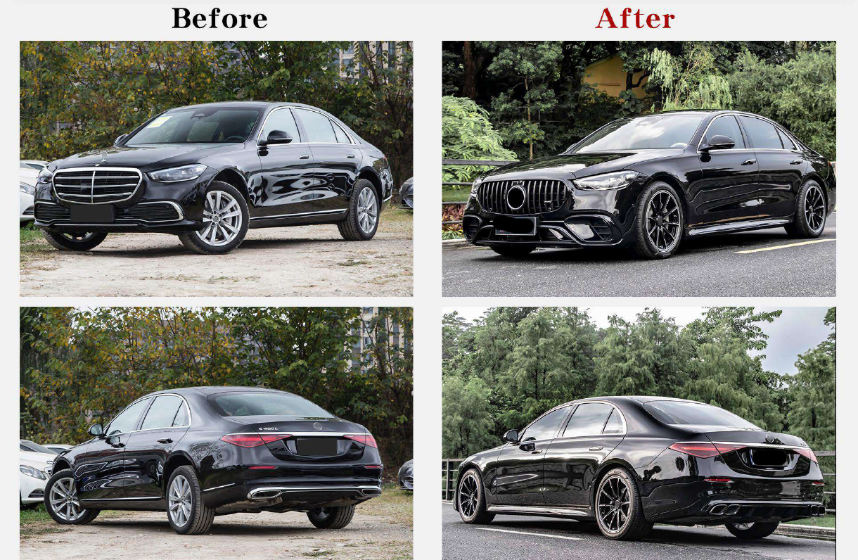 Upgrade Low Version To S63 AMG Body Kit For Mercedes Benz S Class W223 2021 - 2026