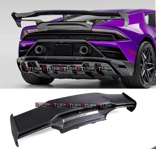 Dry Carbon Rear Spoiler Wing For Lamborghini Huracan LP580 LP610 EVO 2015+ Vorsteiner
