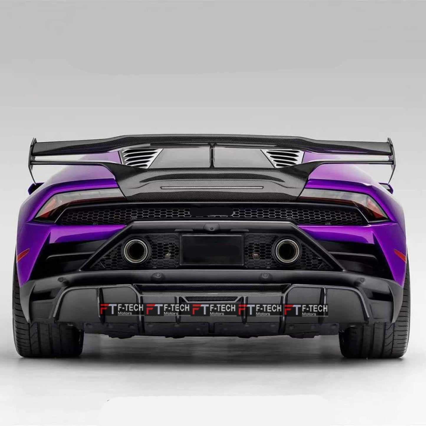 Dry Carbon Rear Spoiler Wing For Lamborghini Huracan LP580 LP610 EVO 2015+ Vorsteiner