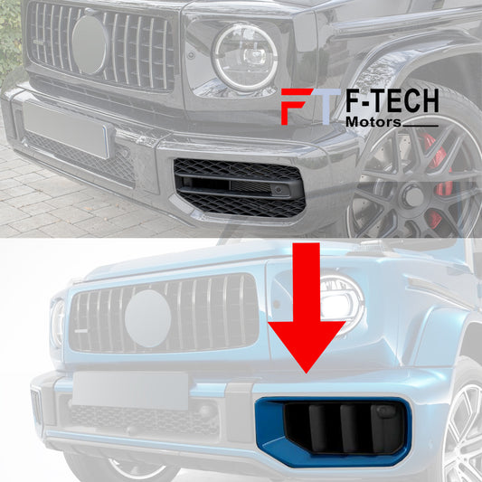 2025 W465 G63 Look Front Bumper Air Vents Inserts For Mercedes Benz G Class G63 19 - 23