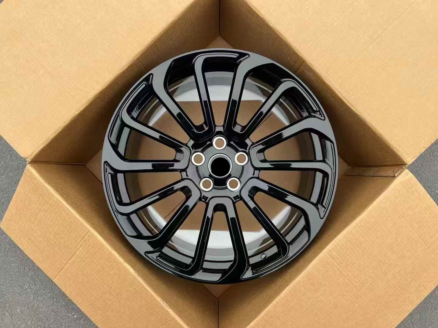 Gloss Black Forged Wheels OEM Look For Land Rover Range Rover Vogue Sp ...