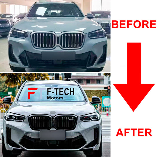BMW X3M X4M Style Upgrade Front Bumper for BMW X3 G01 X4 G02 2022 - 2025