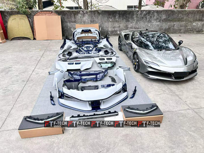 Dry Carbon Fiber Body Kit For Ferrari SF90 Stradale 2019 - 2024 XX