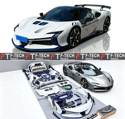 Dry Carbon Fiber Body Kit For Ferrari SF90 Stradale 2019 - 2024 XX