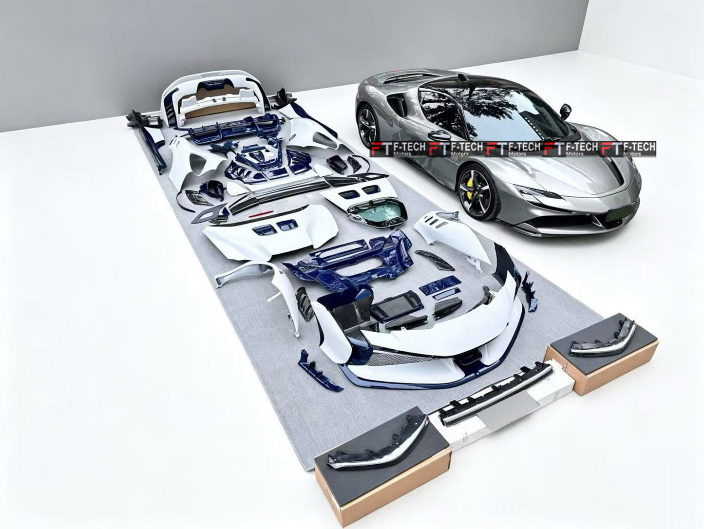 Dry Carbon Fiber Body Kit For Ferrari SF90 Stradale 2019 - 2024 XX